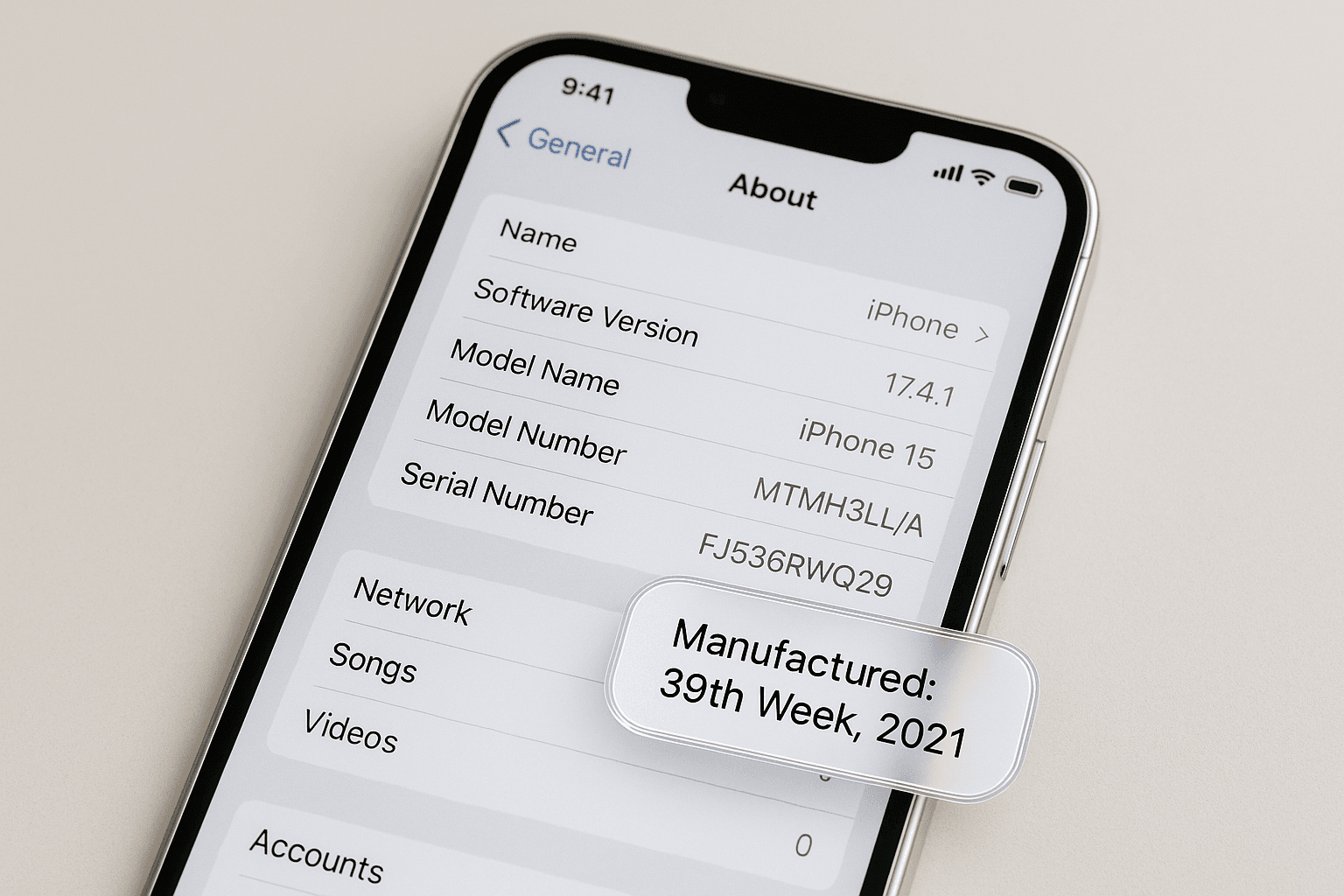 Check iPhone