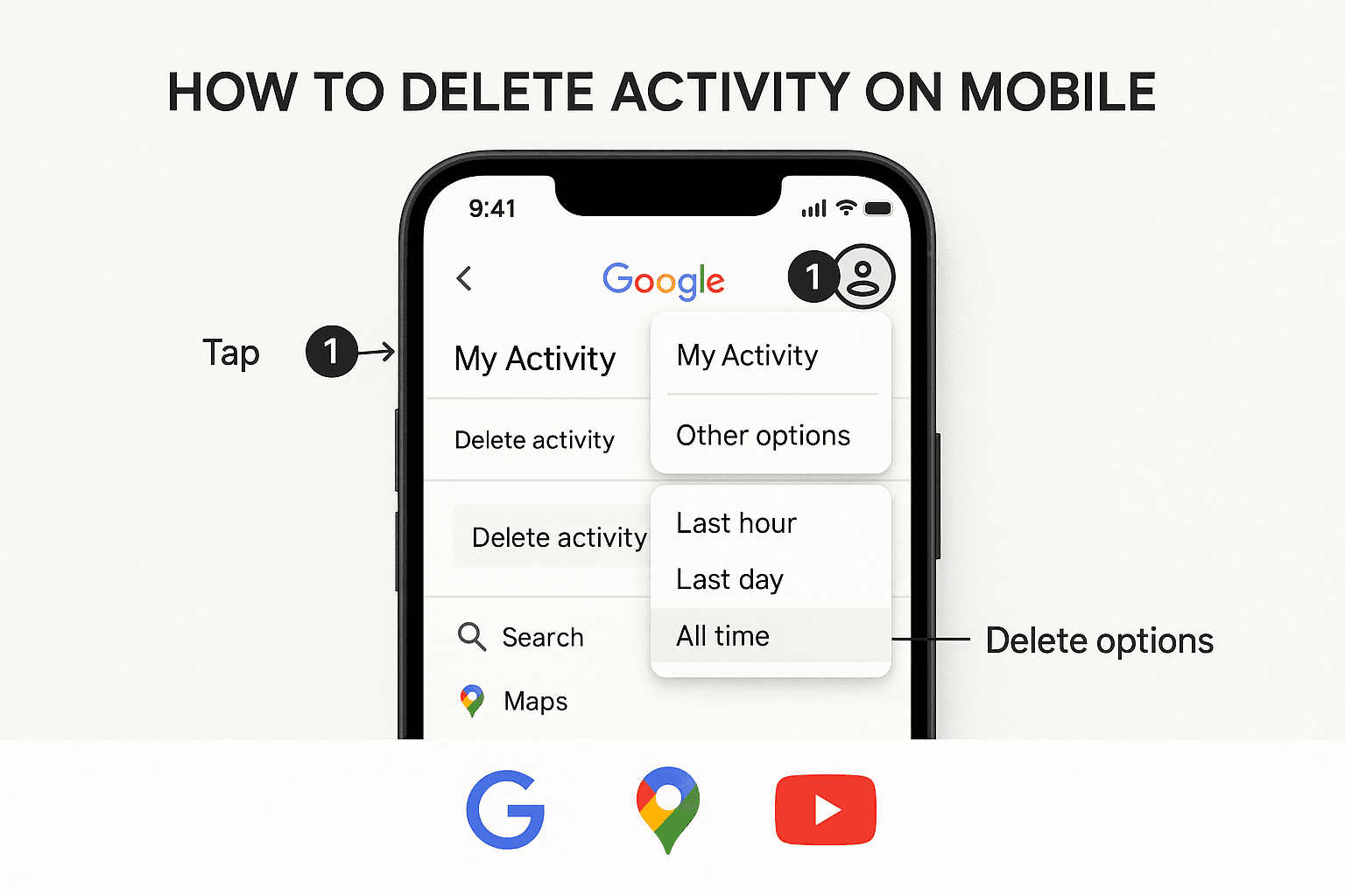 Delete Google Activity History
