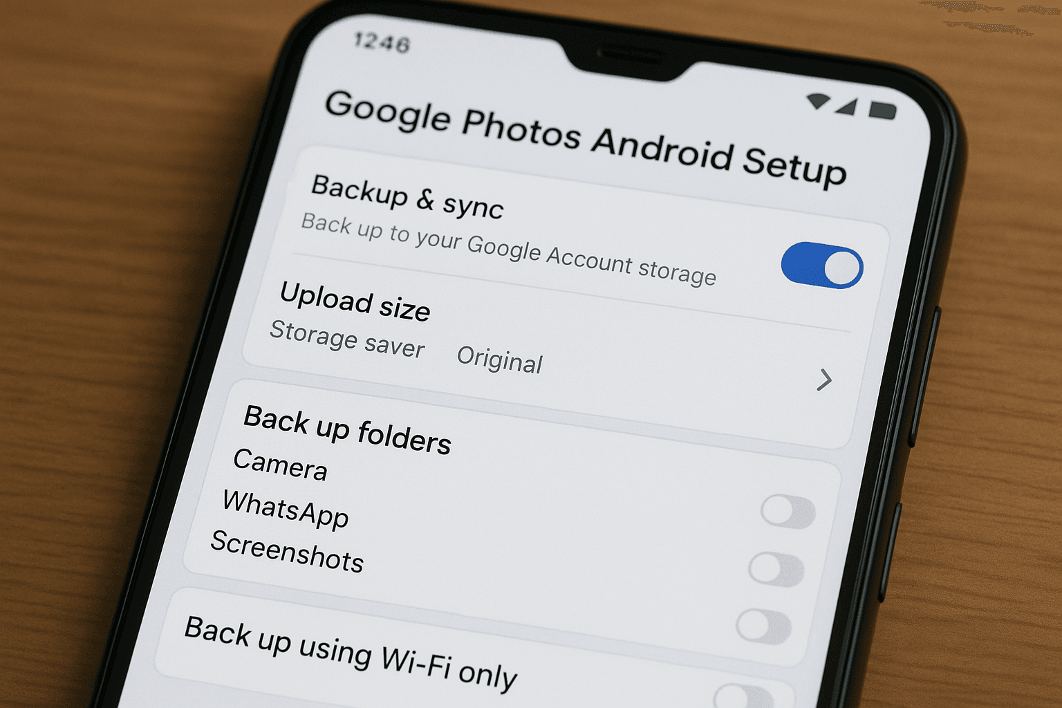 Google Photos for Automatic Backups