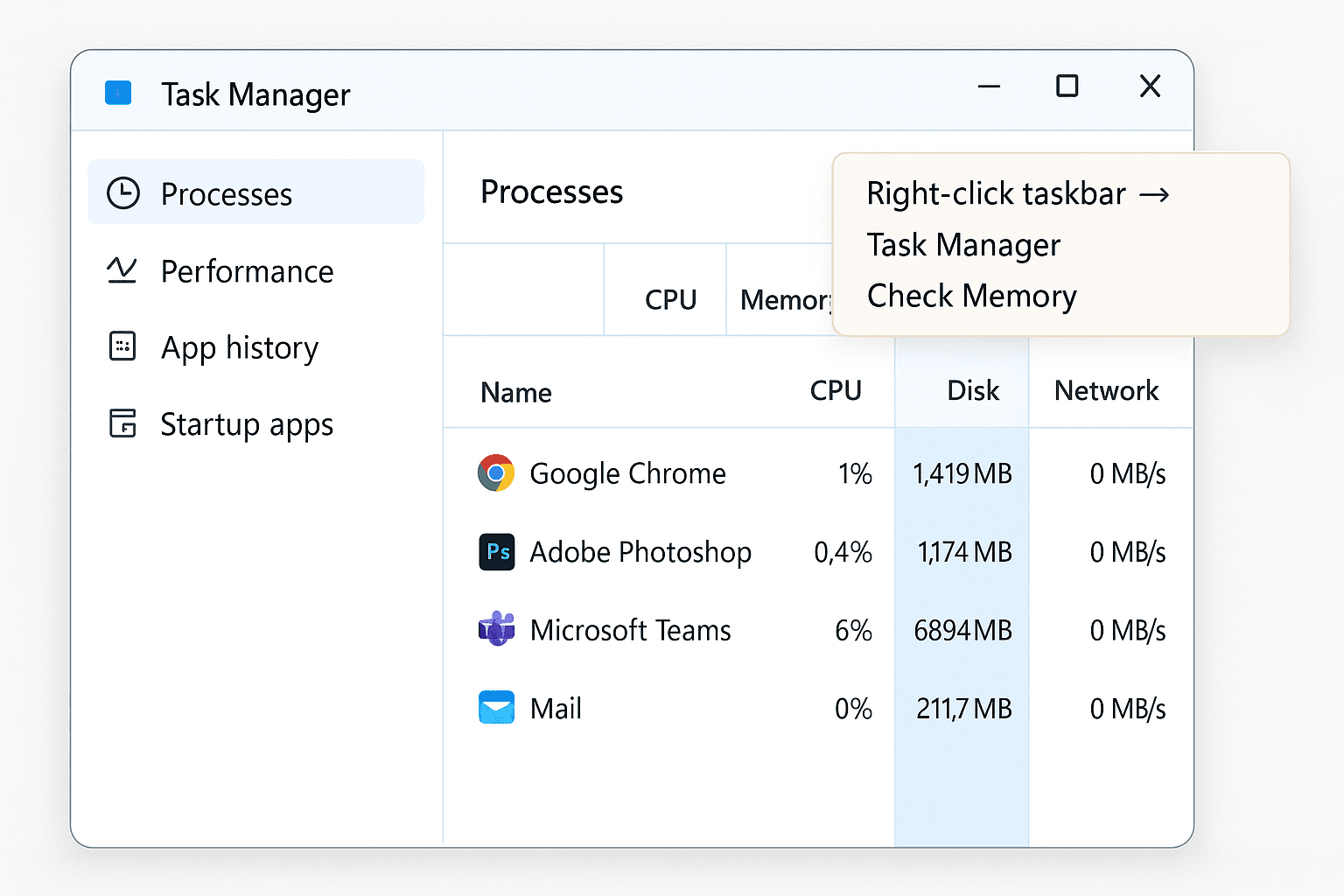 How to Check RAM Usage