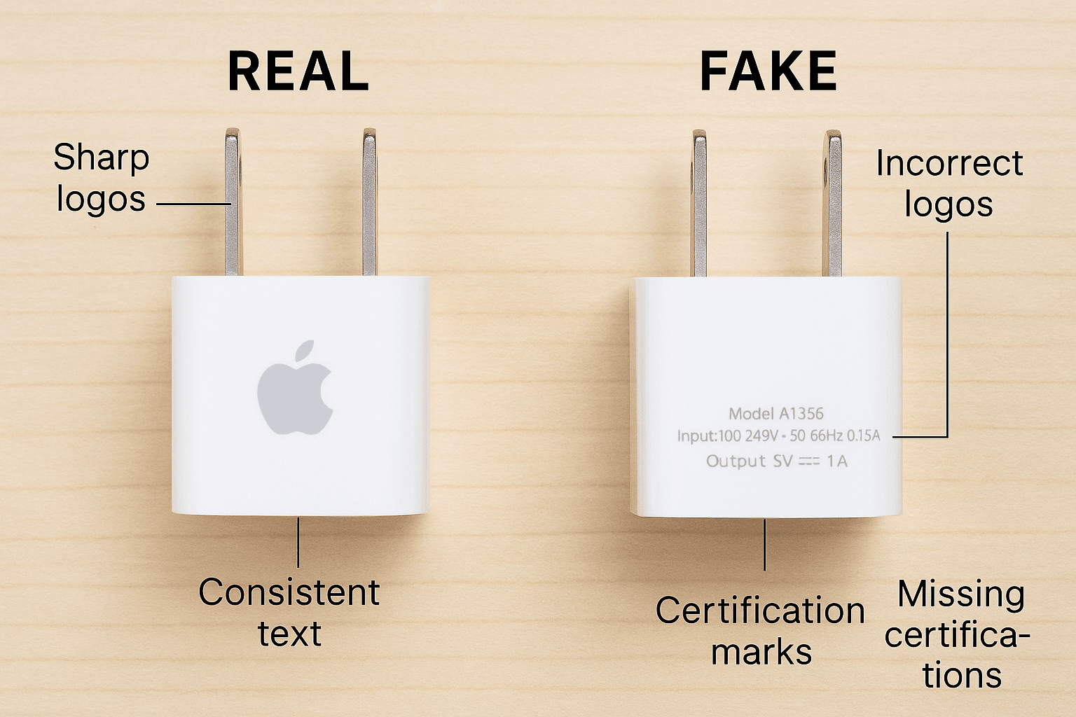 How to Identify Fake Chargers and Cables