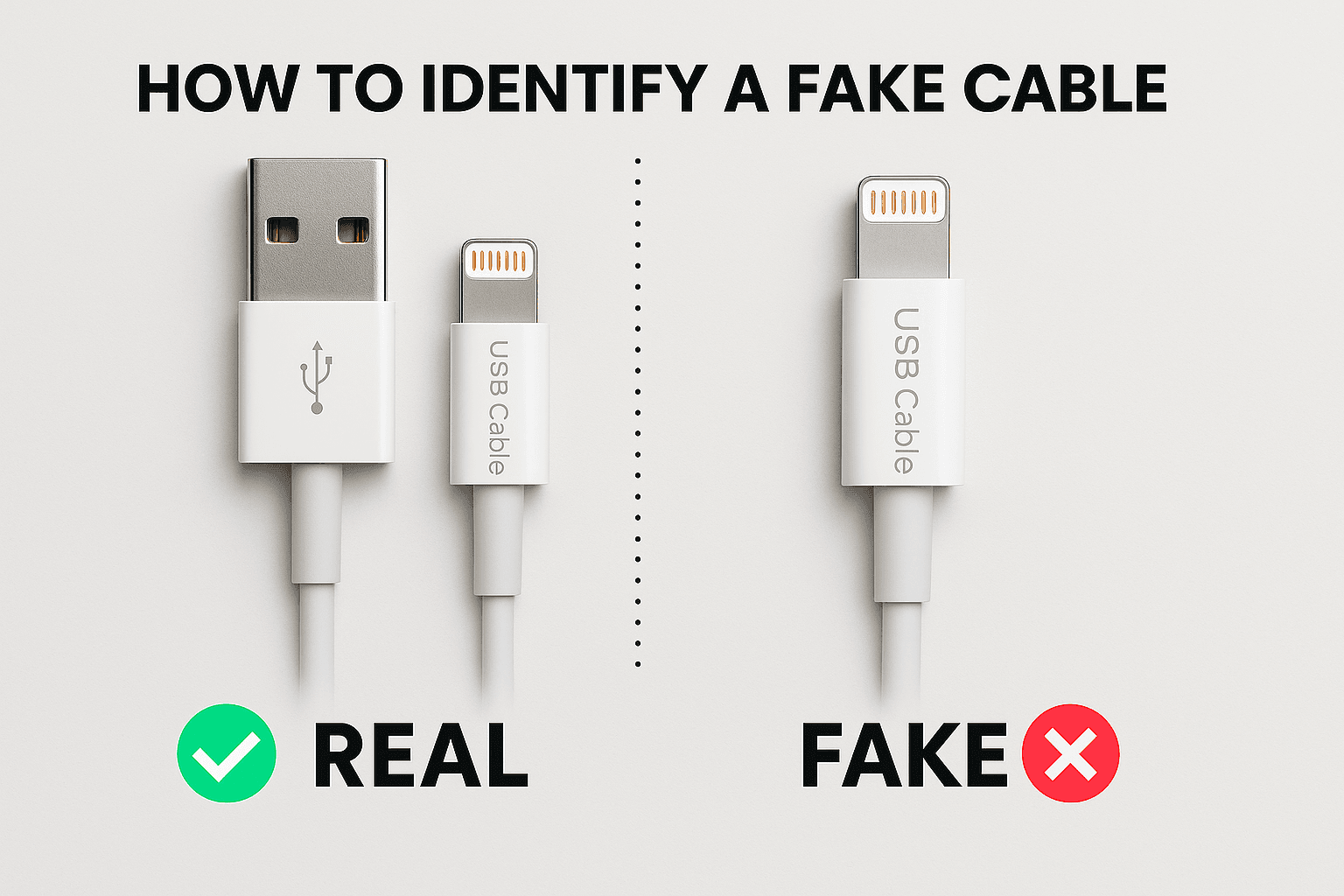 How to Identify Fake Chargers and Cables