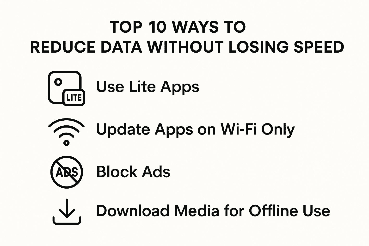 How to Reduce Data Usage