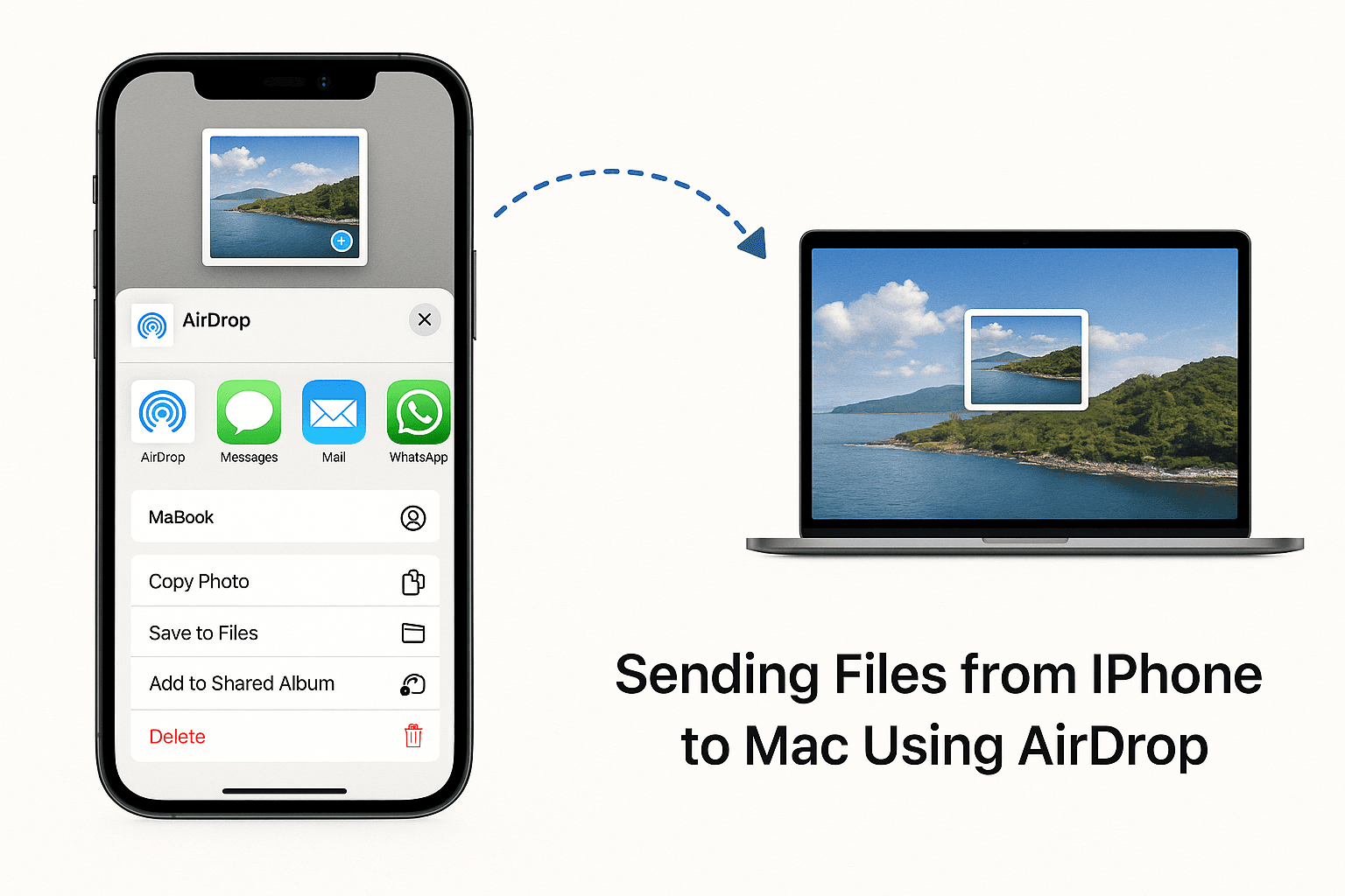 How to Use AirDrop Between iPhone and Mac