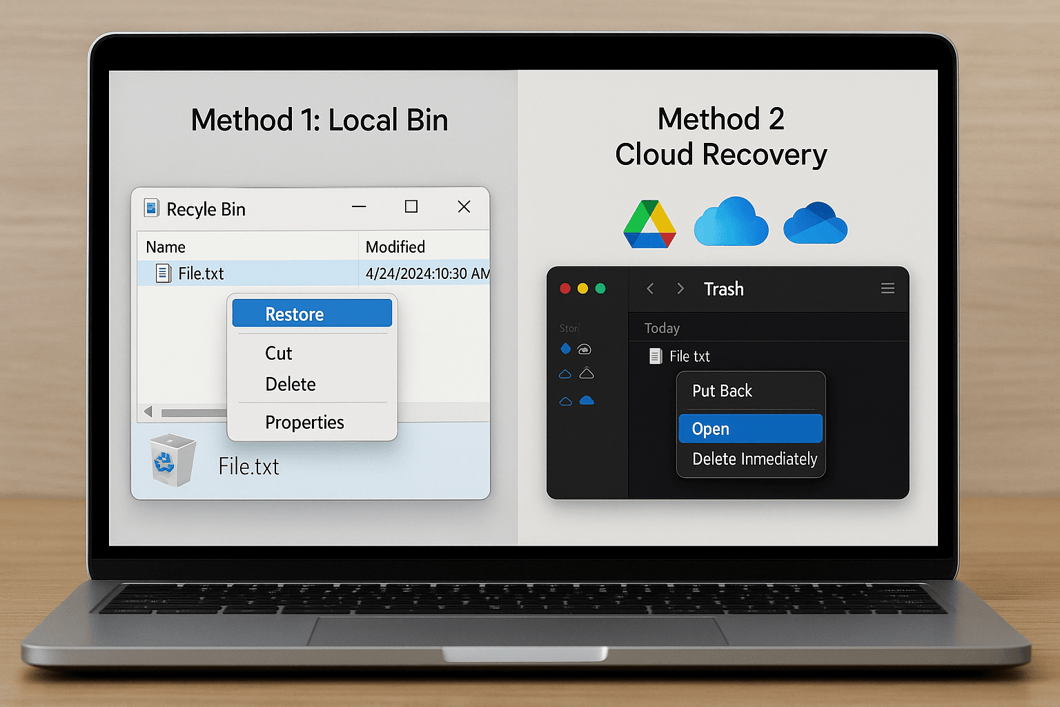 Recover Deleted Files on Your Laptop