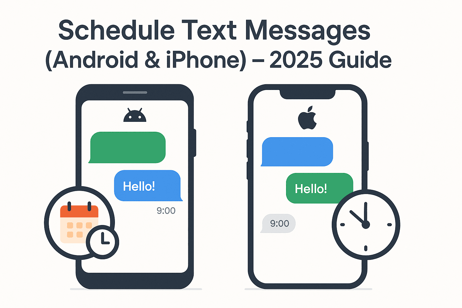 How to Schedule Text Messages on Android/iPhone: Guide