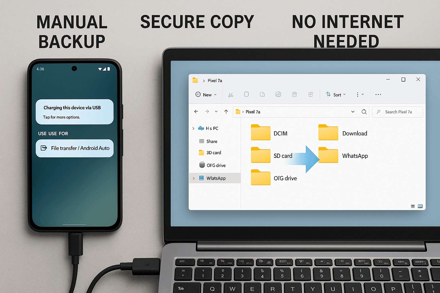 back up your phone without cloud