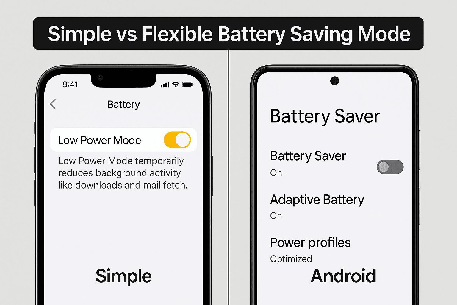 iPhone vs Android Battery