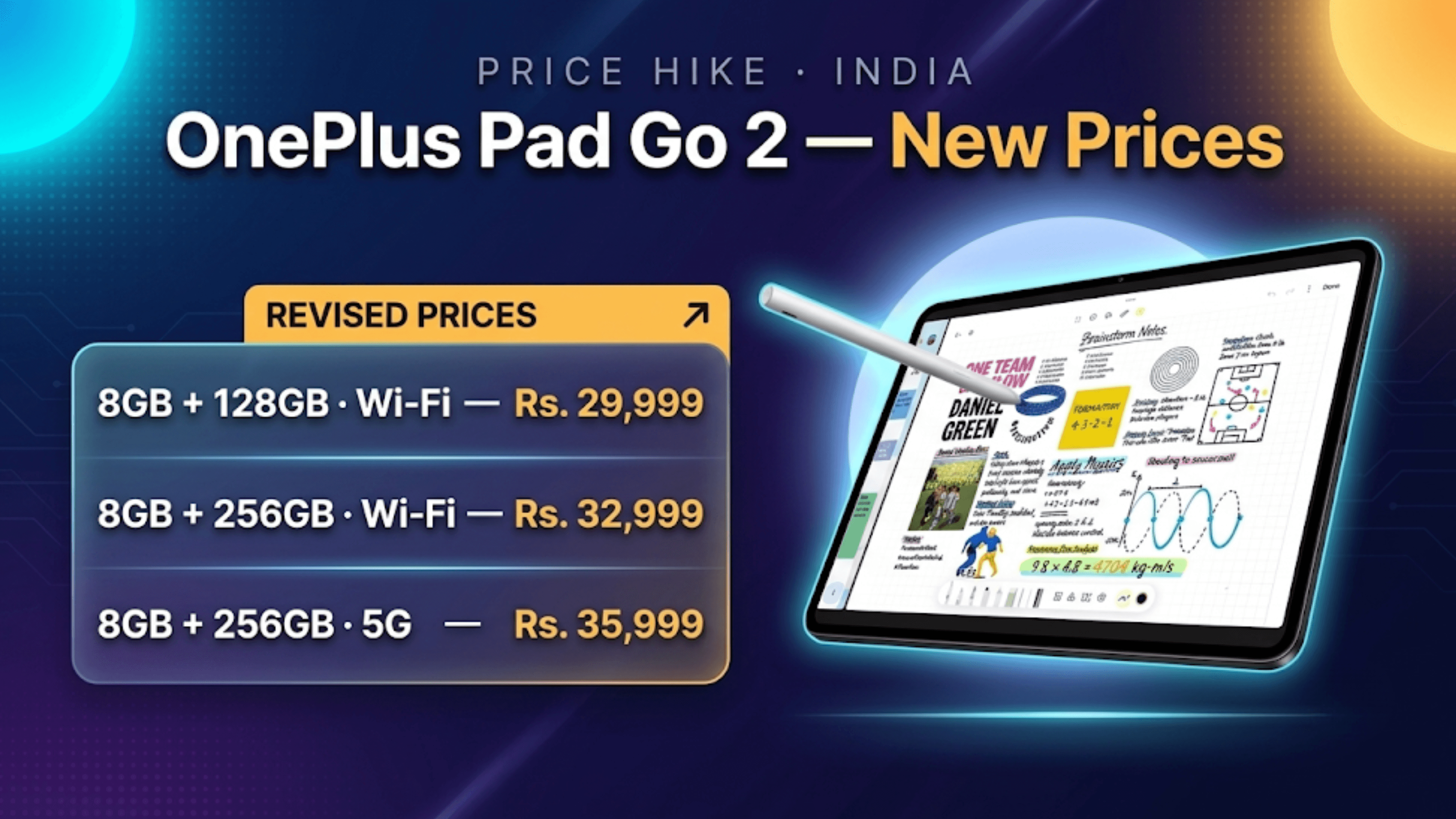 OnePlus Pad Go 2 Price Increased in India