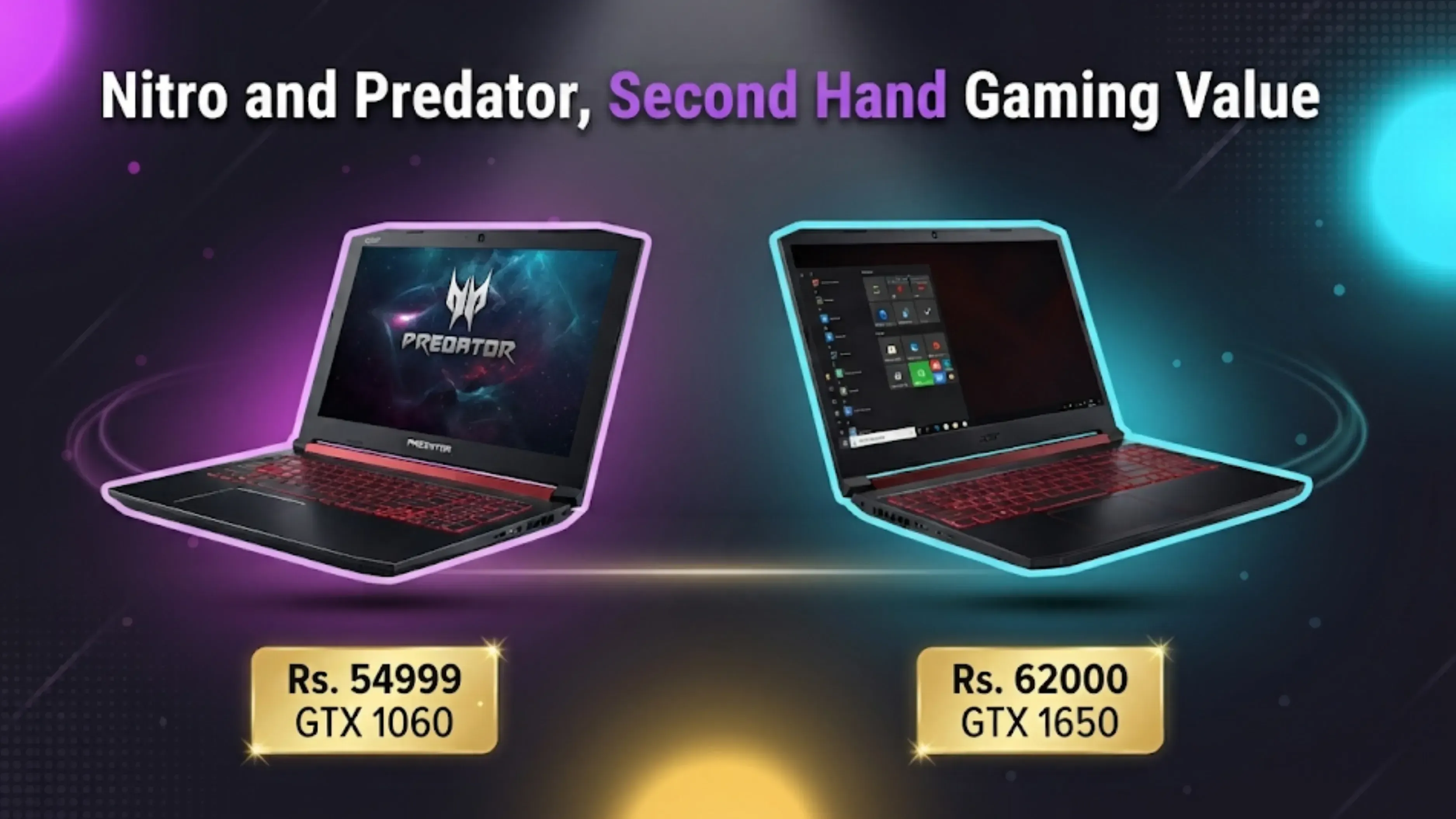 Acer Nitro adn Predator Second Hand Laptop Price in India