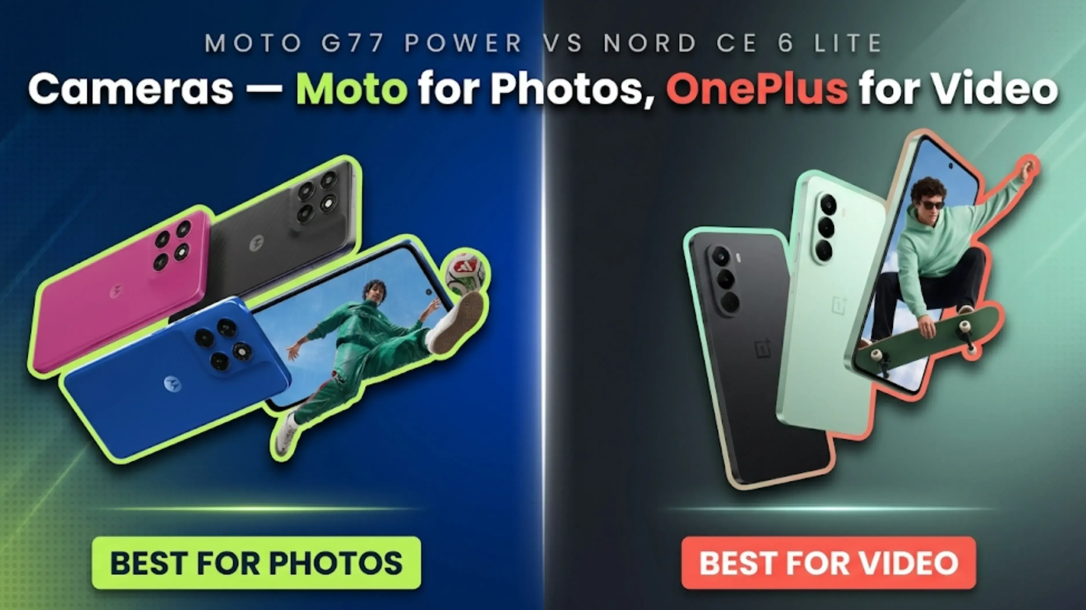 Moto G77 Power vs OnePlus Nord CE 6 Lite Camera