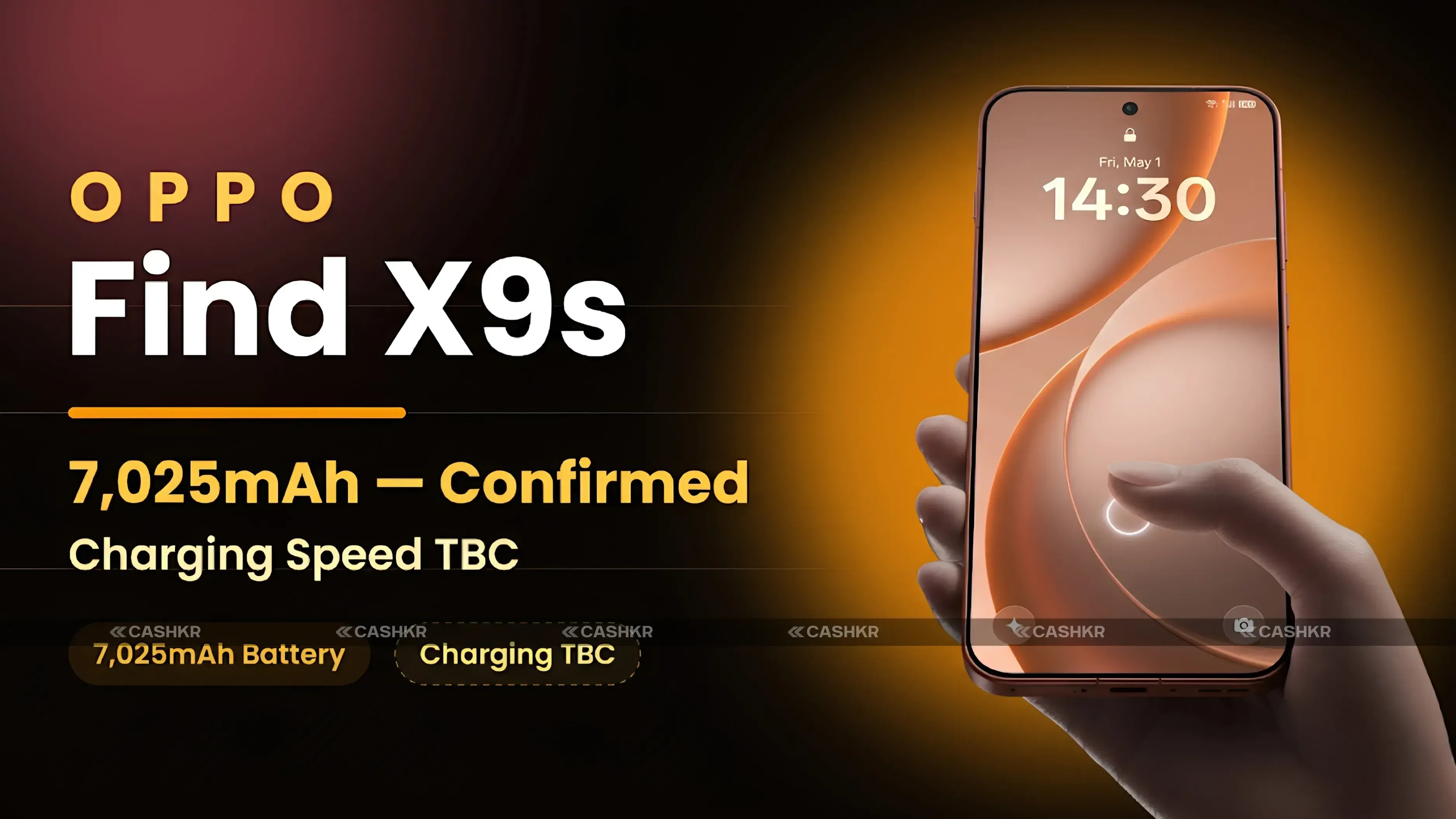 Oppo Find X9s battery
