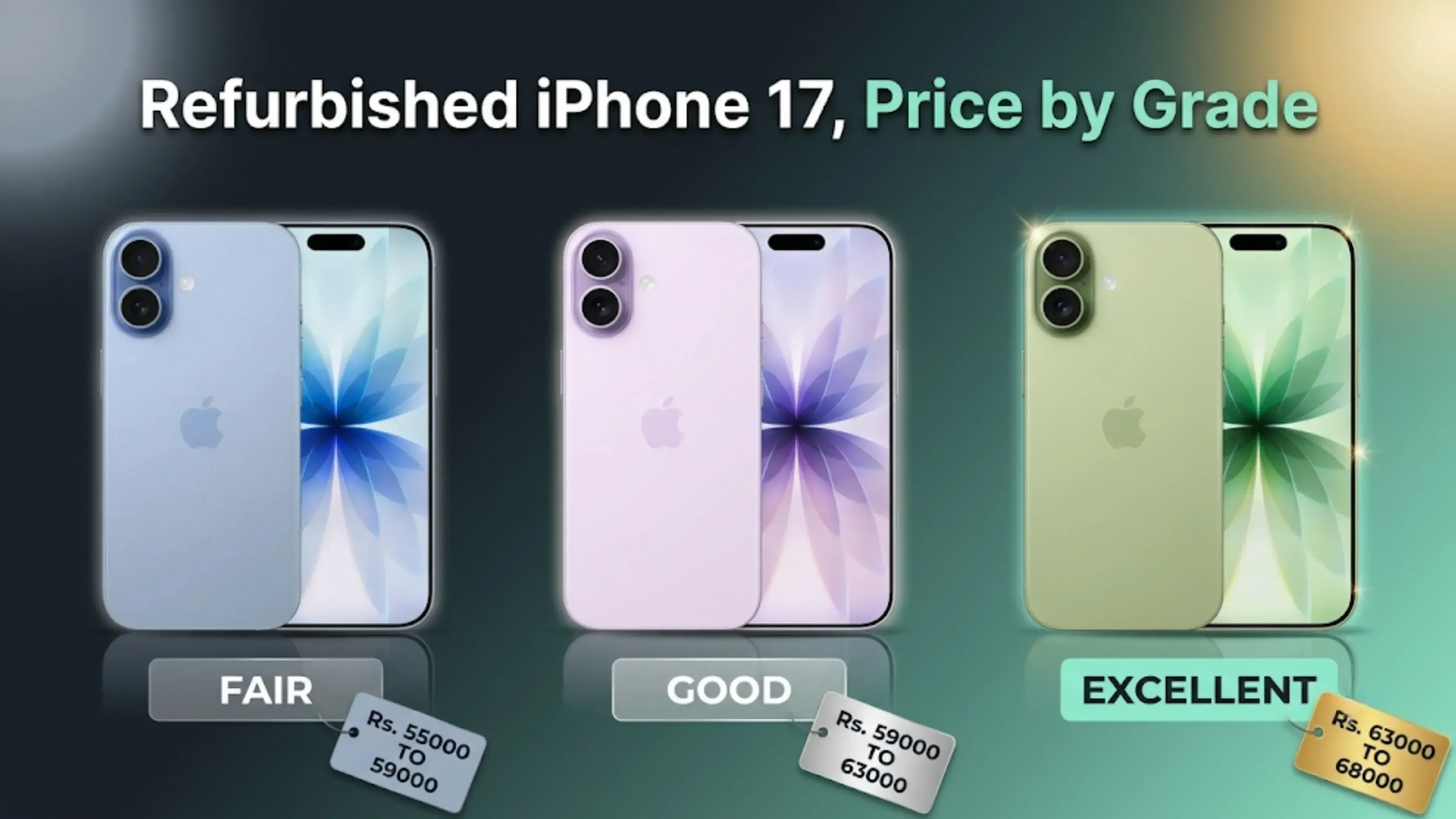 Refurbished iPhone 17 Price by Grade