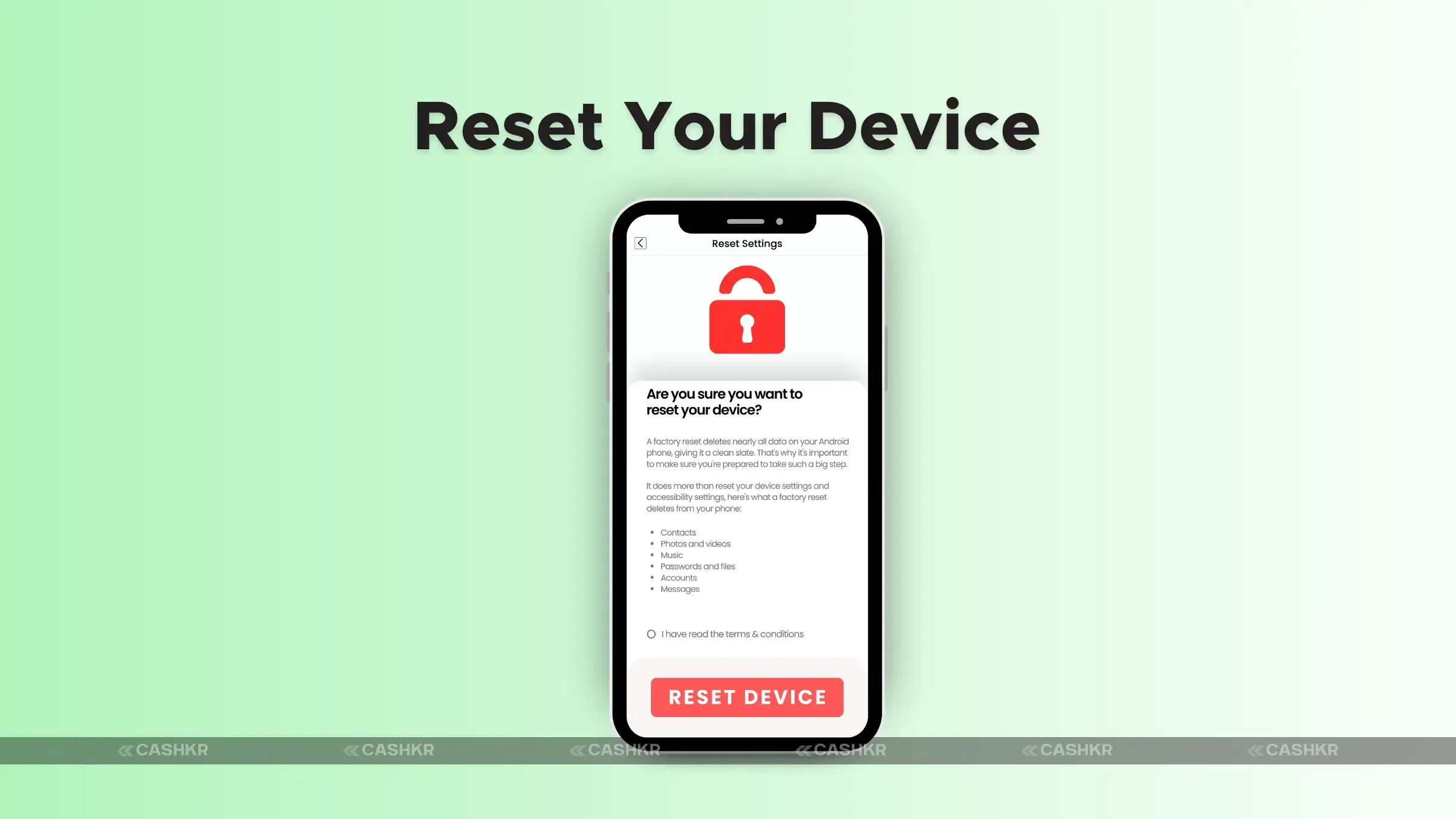 Reset Your Device