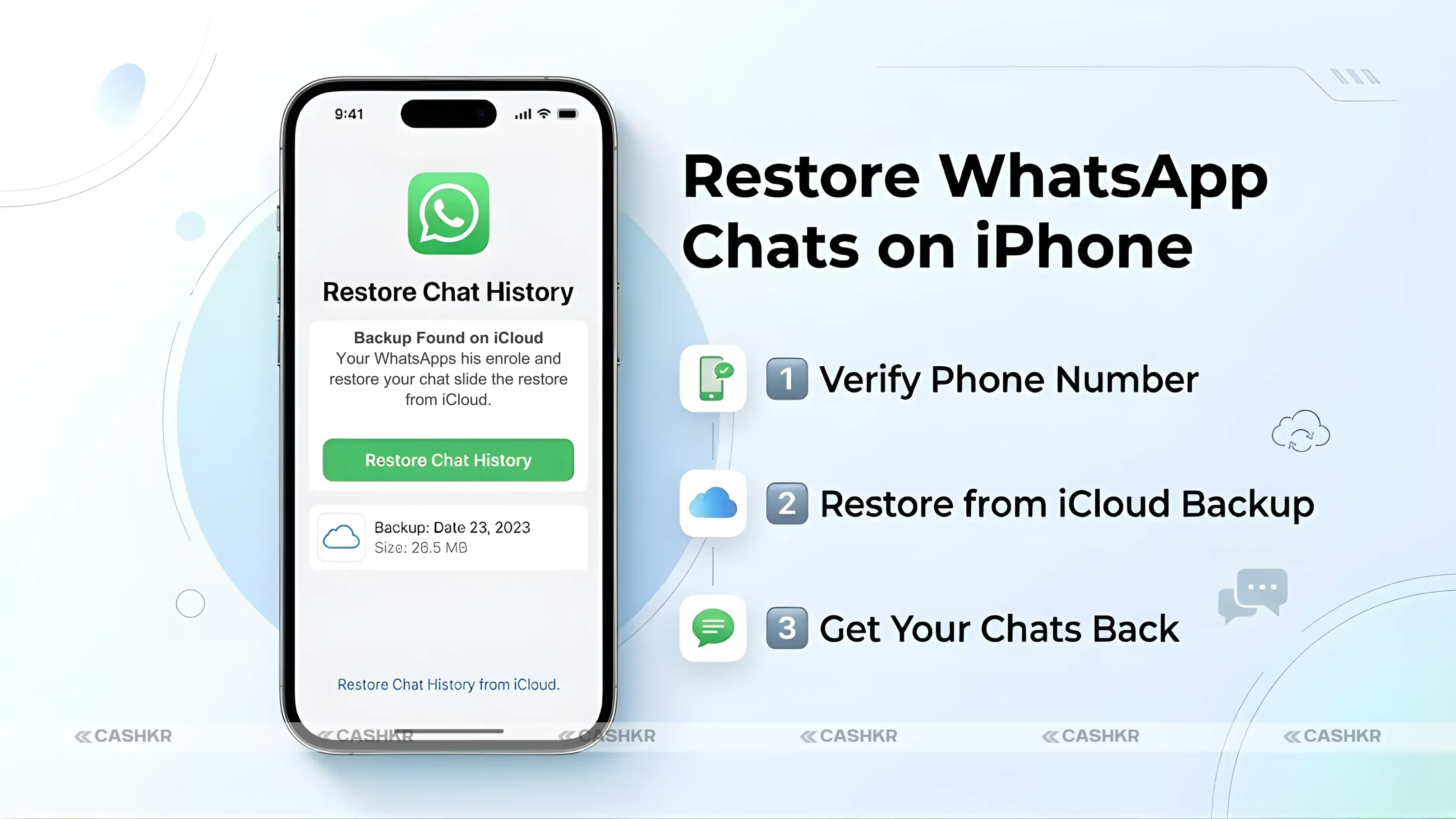 Restore WhatsApp Chats on iPhone