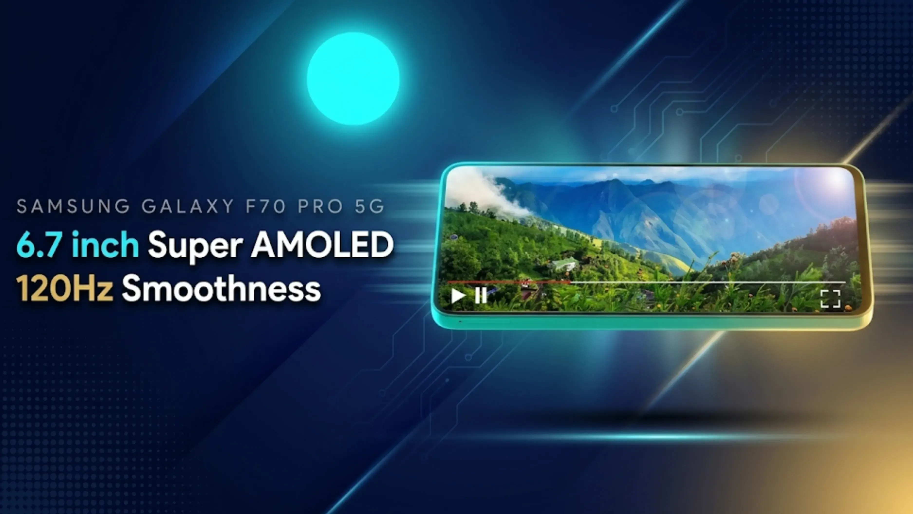 Samsung Galaxy F70 Pro 5G Display