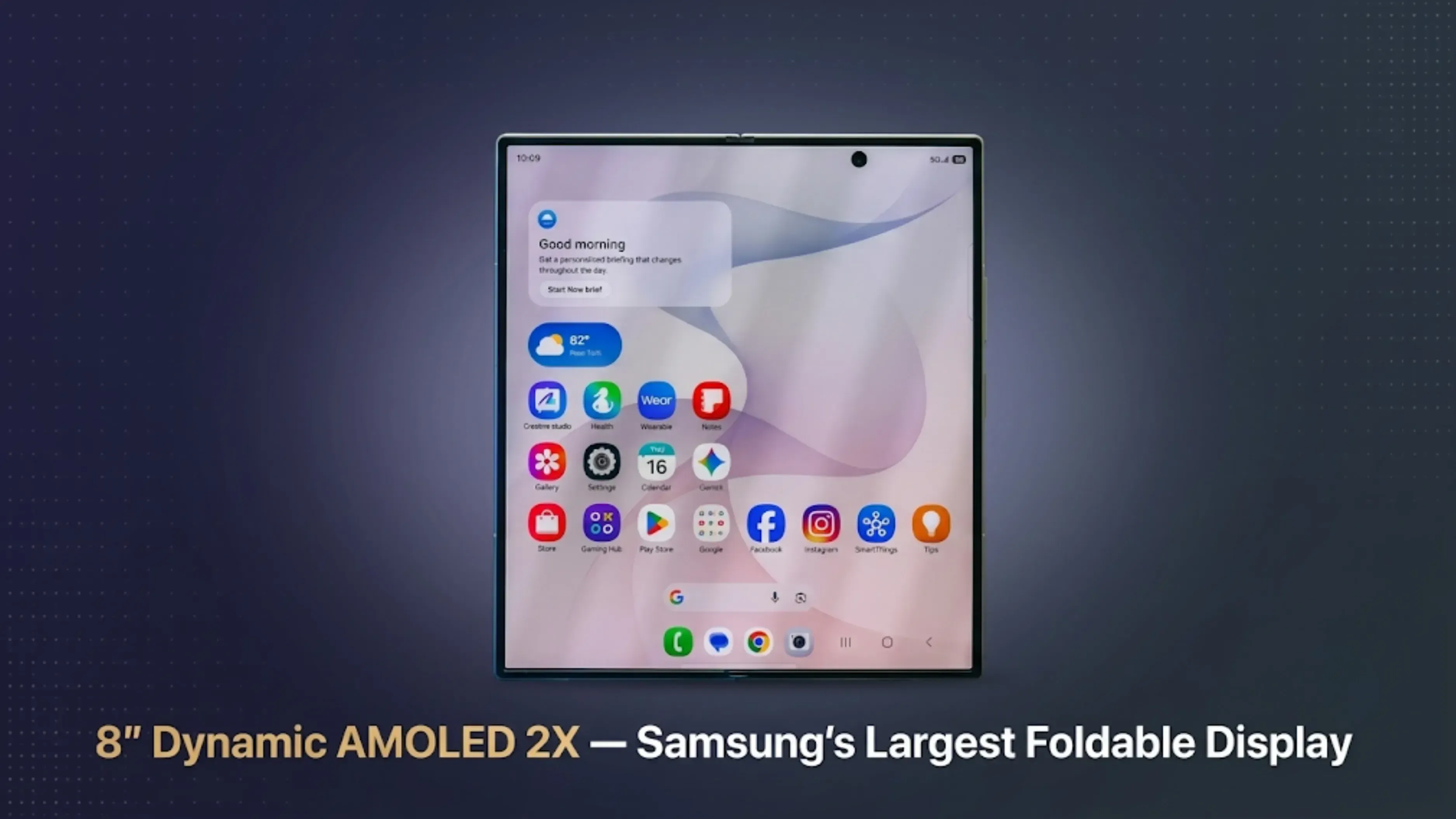 Samsung Galaxy Z fold 8 Ultra - biggest display in samsungs foldables 