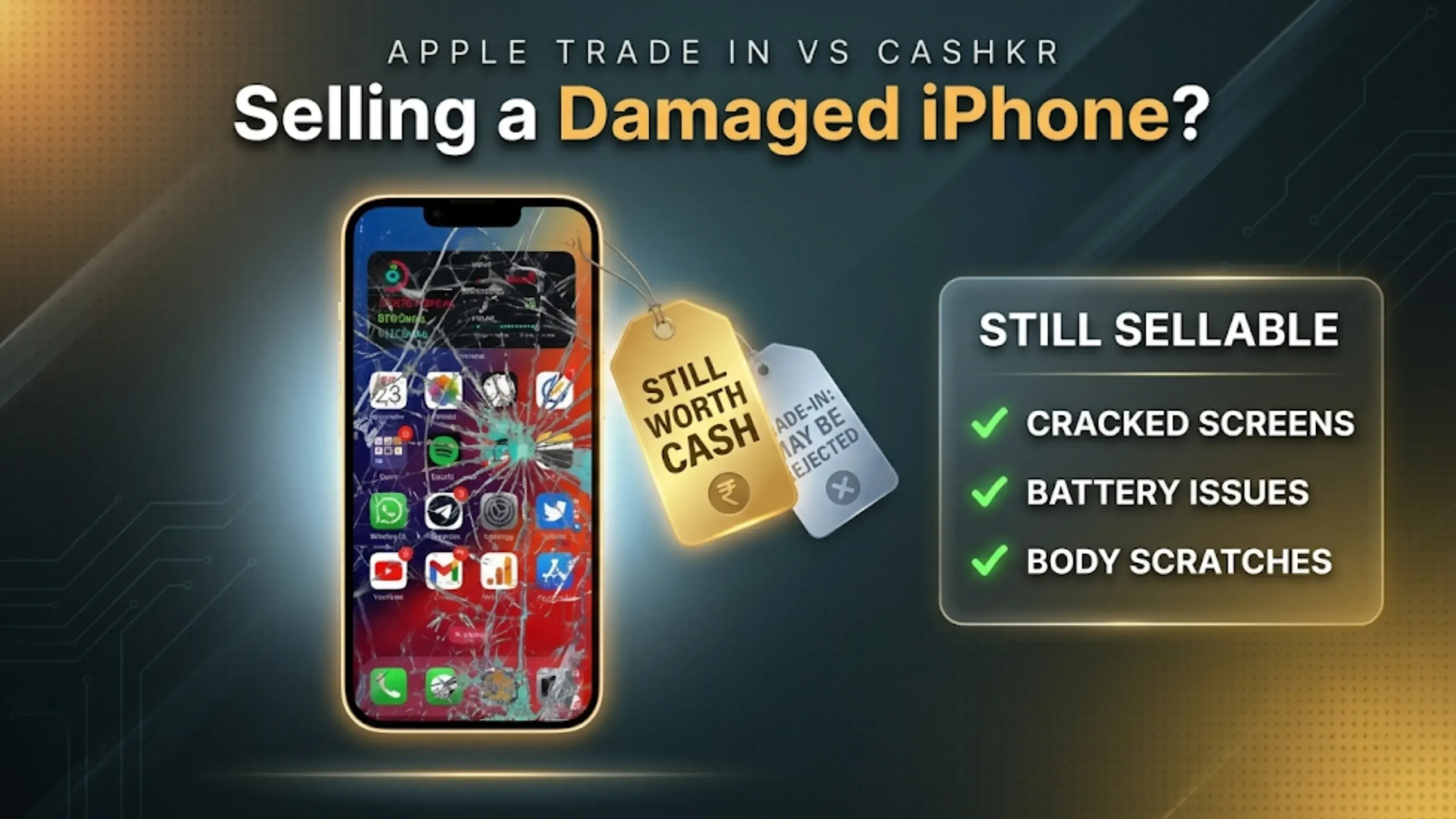 Sell a Damaged iPhones