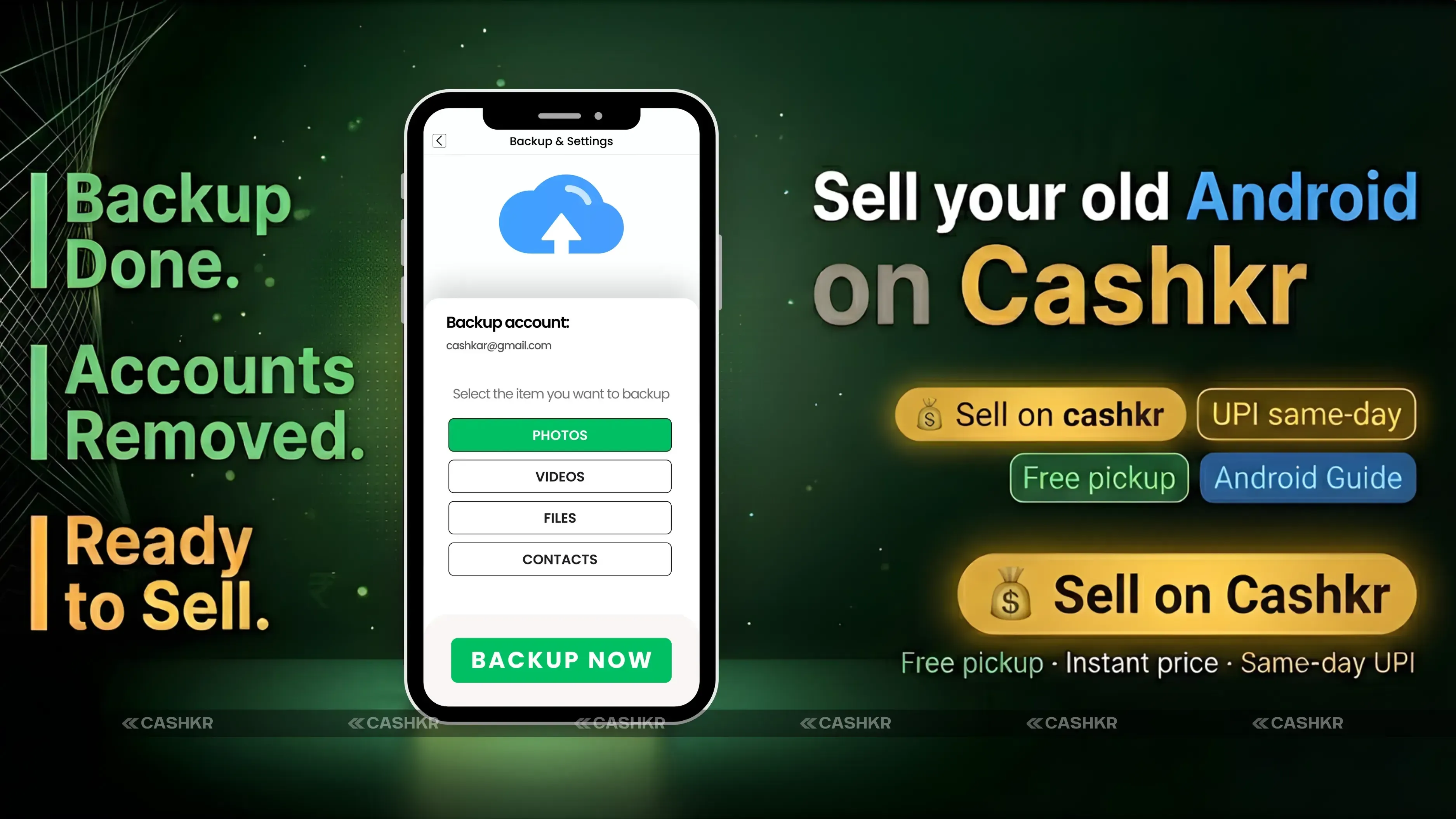 Sell your phone on cashkr
