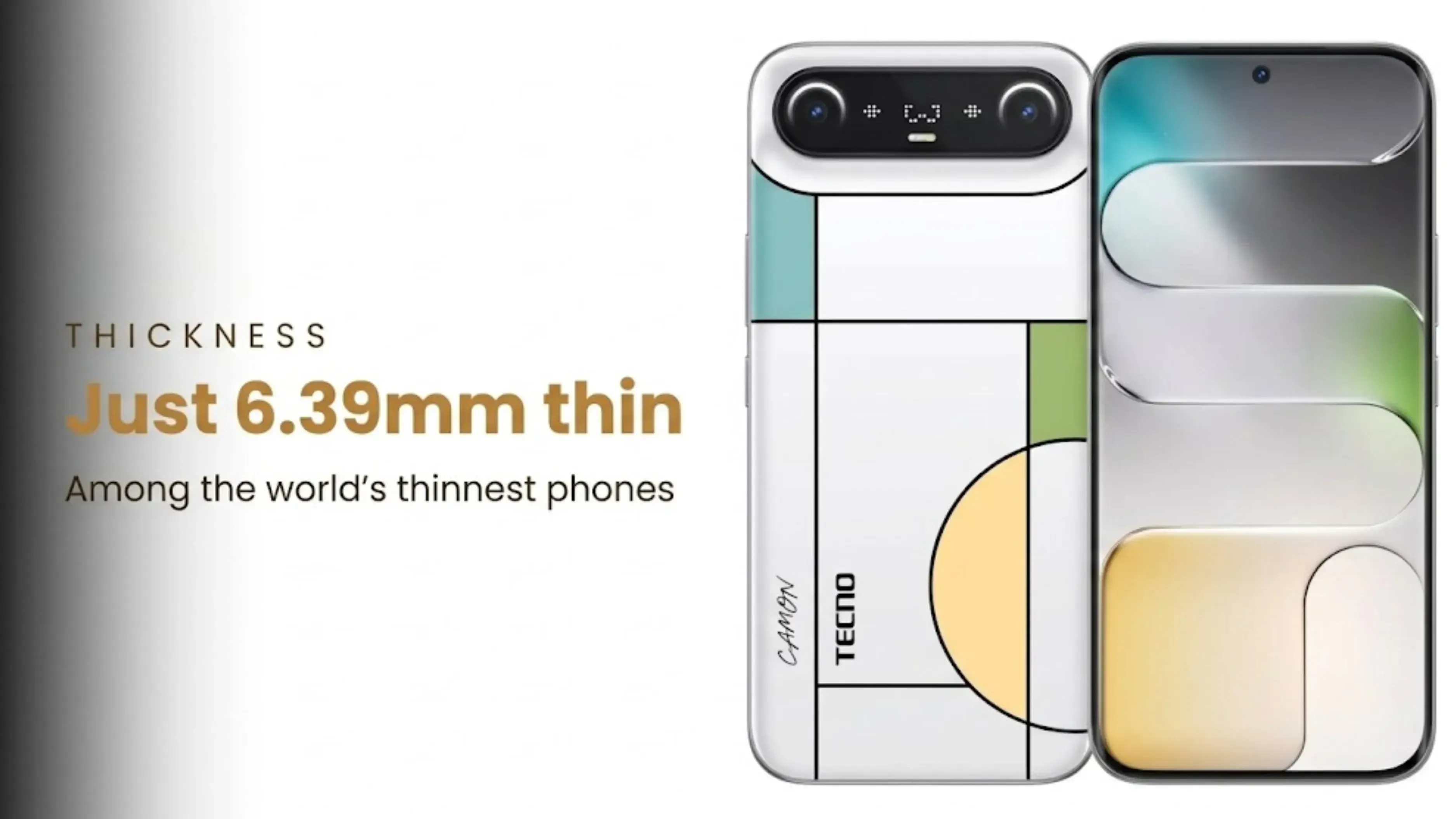 Tecno Camon Slim Design
