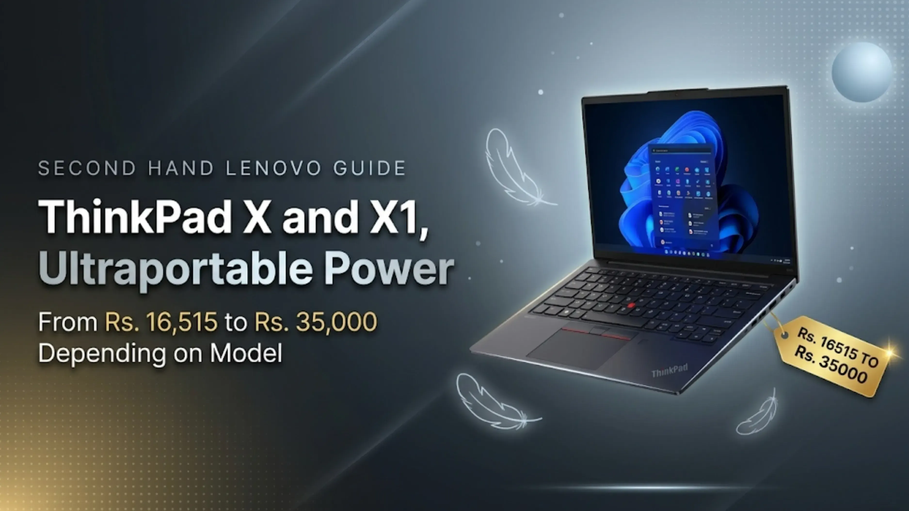 ThinkPad X and X1 Second-Hand Lenovo Laptop Price 
