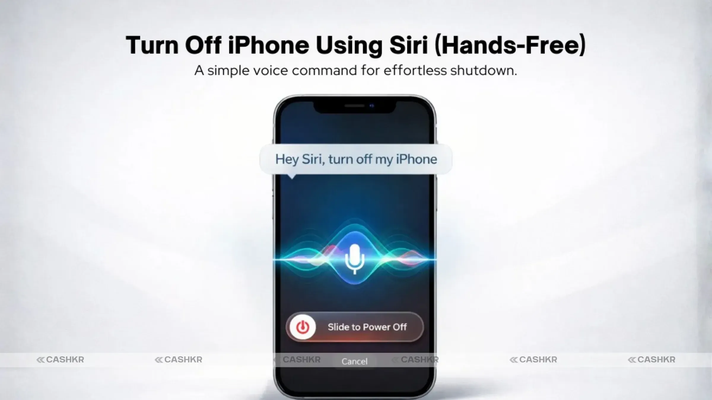 Turn off iPhone Using Siri