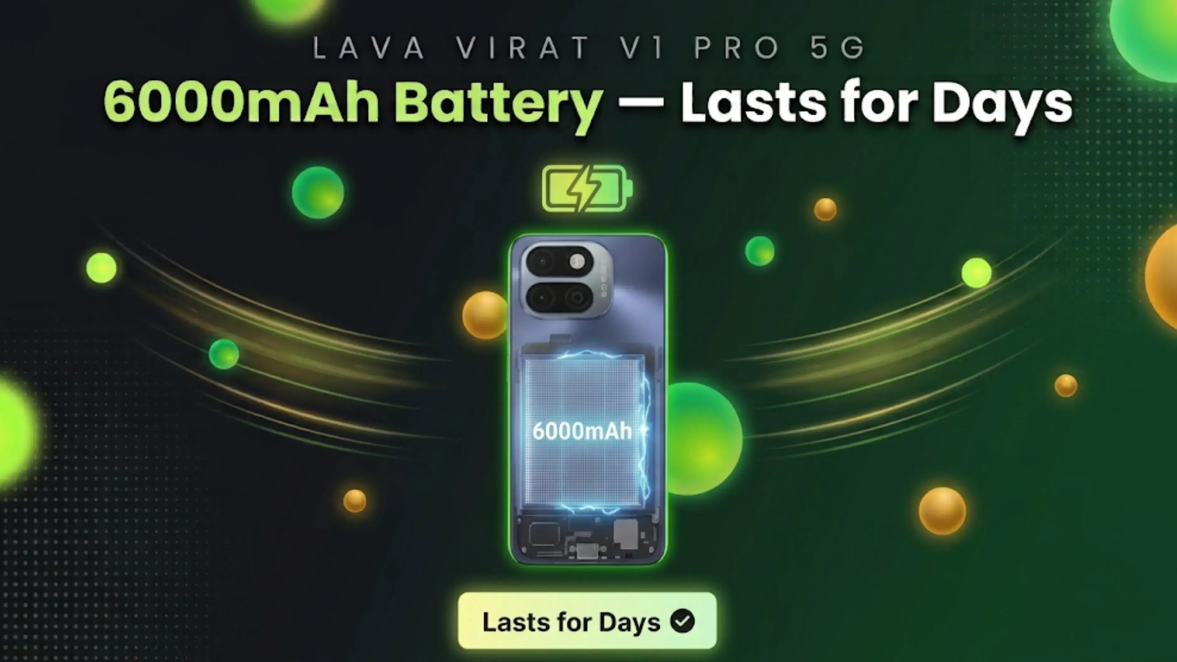 Lava Virat V1 Pro 5G Battery