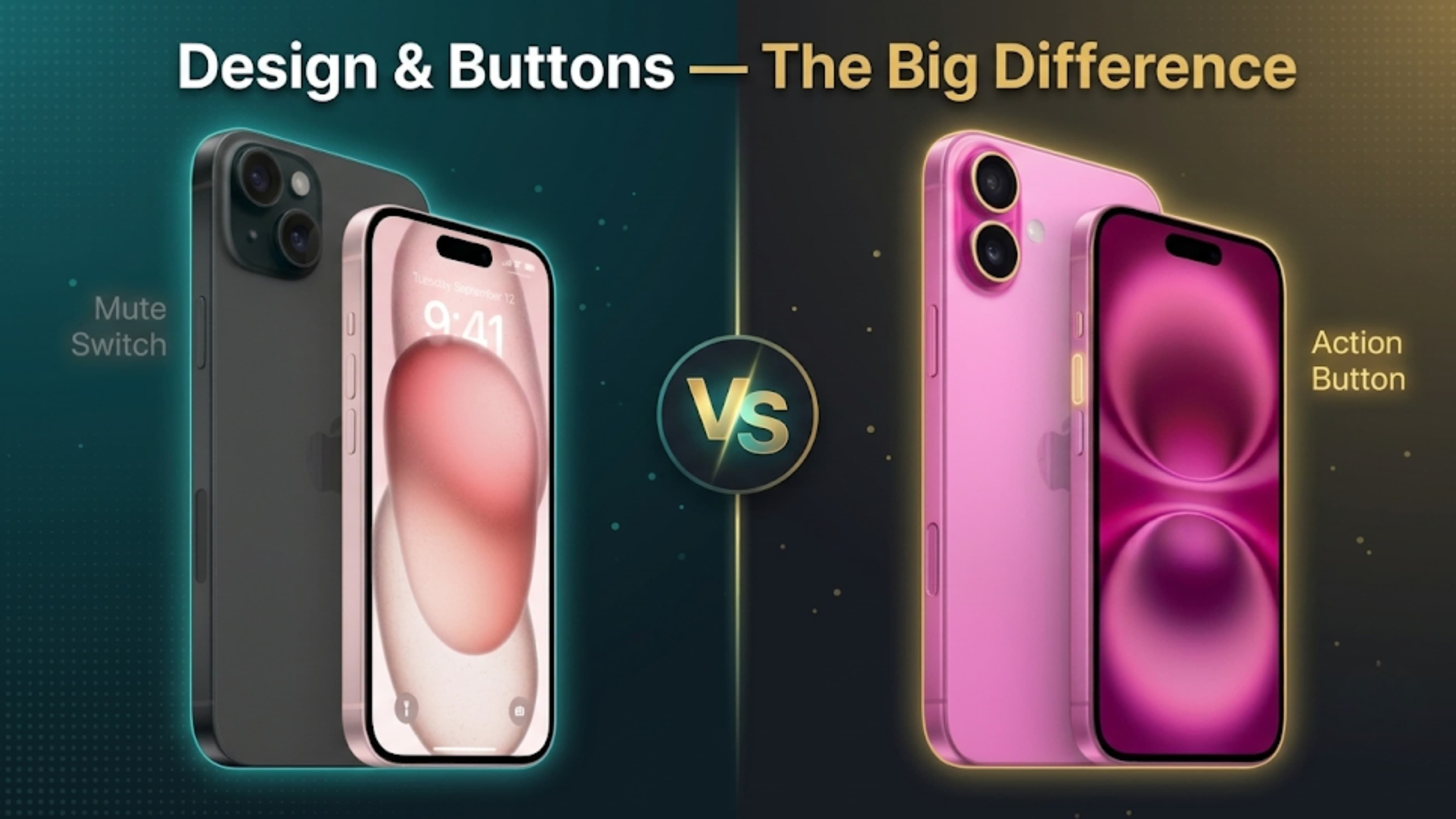 iPhone 15 vs iPhone 16 Design