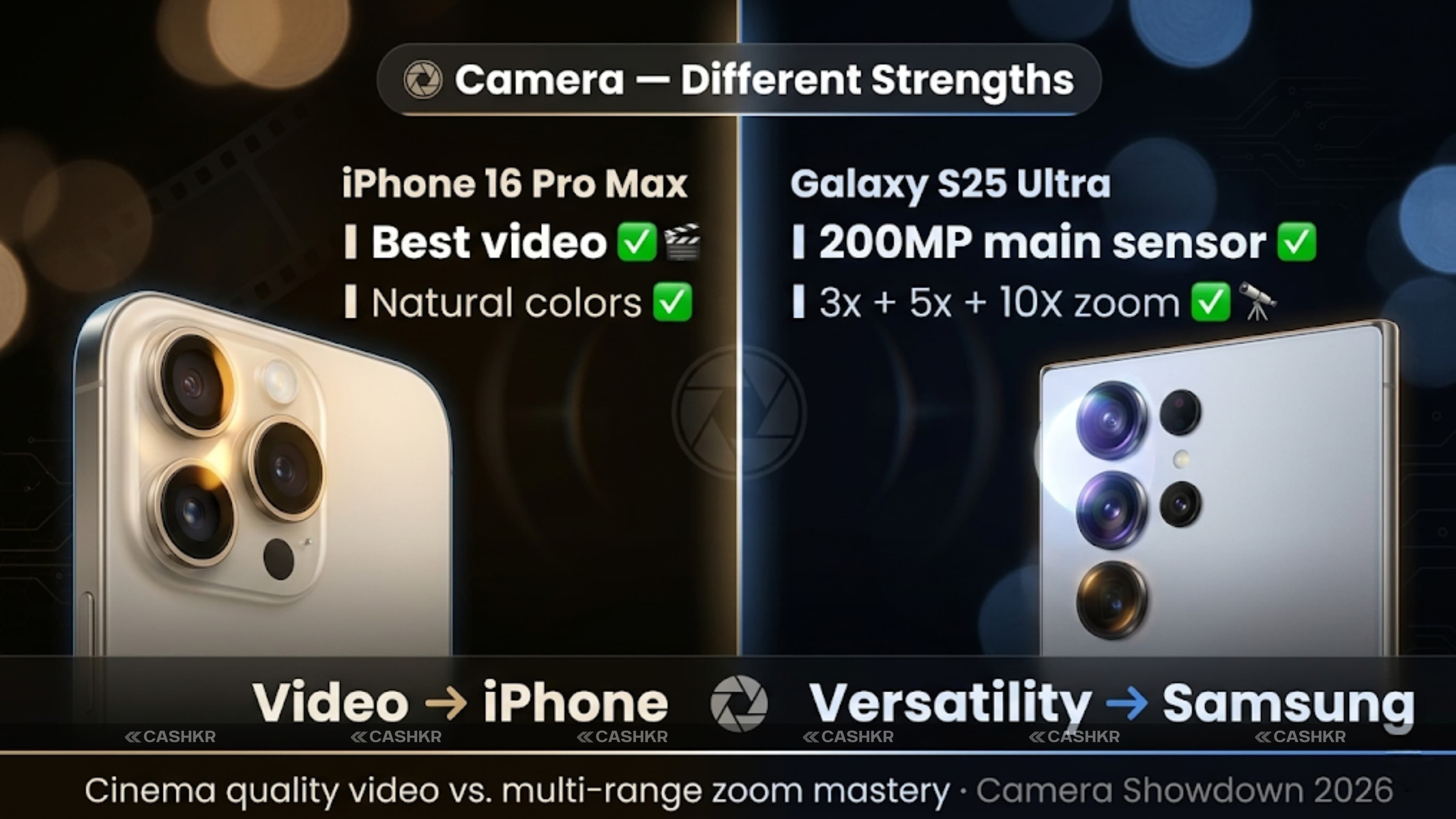 iPhone 16 Pro Max vs Samsung Galaxy S25 Ultra Camera