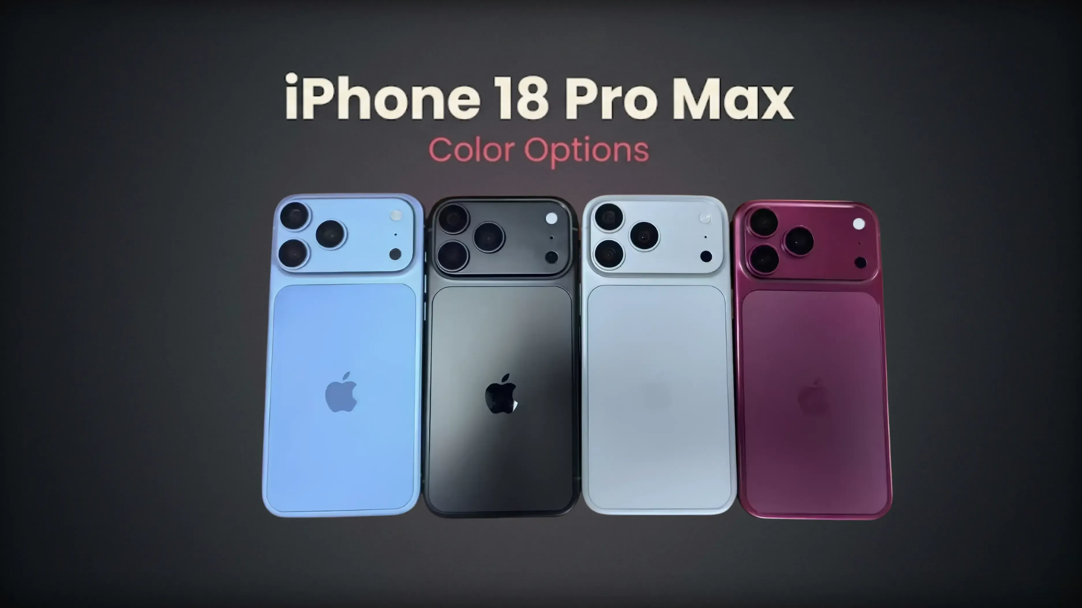 iPhone 18 Pro Max Color Leak