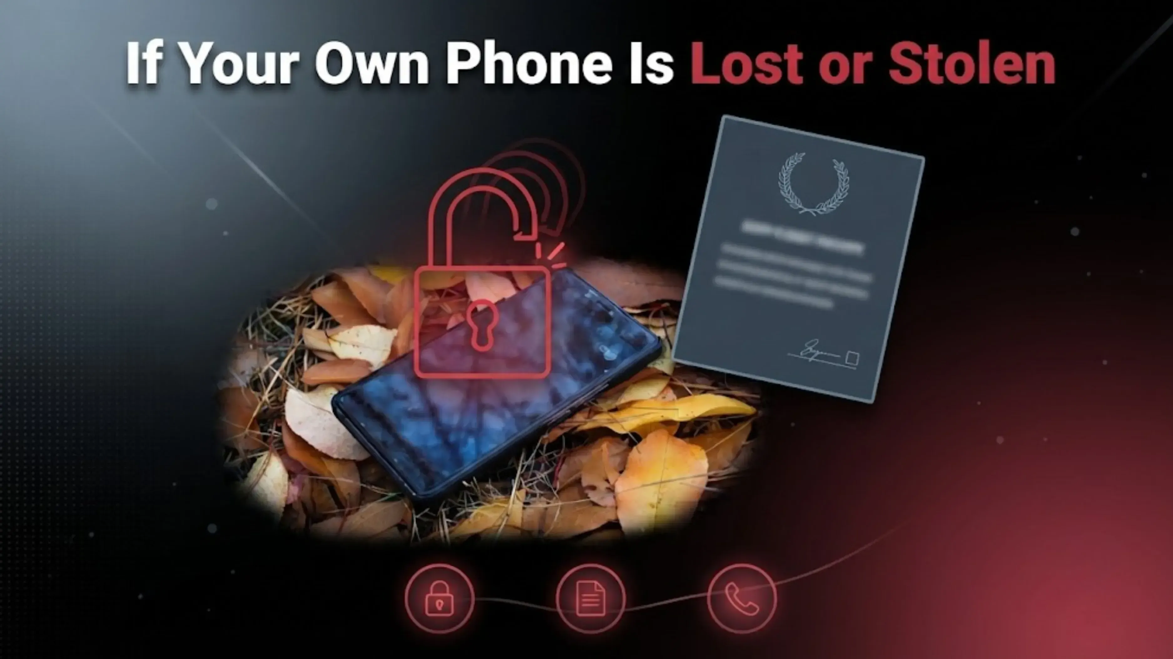 phone lost or stolen